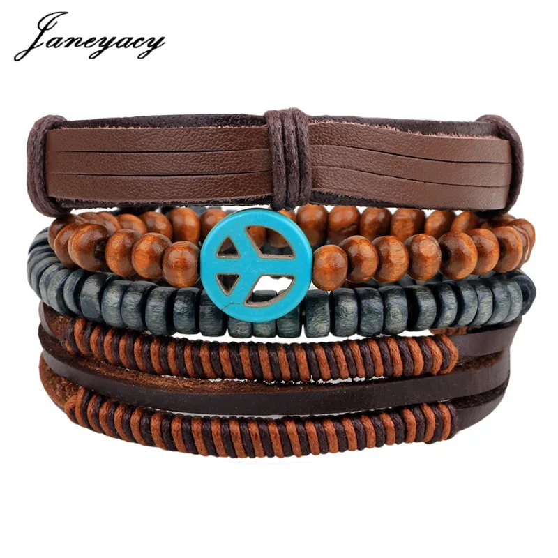 

2018 1set/3pcs/4pcs Vintage Leather Bracelets For Women Punk Bible Leather Bracelet & Bangle Male Wristband Wrap Men Jewelry