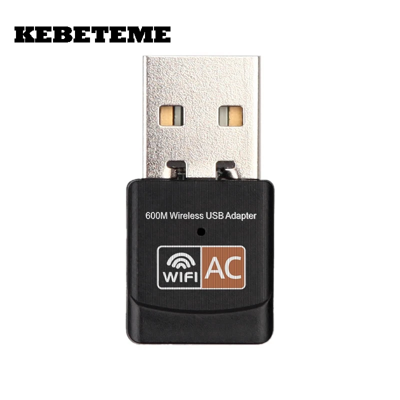 

KEBETEME 2.4GHz 5GHz Mini Wireless Wifi Adapter PC WiFi adapter 600mbps USB WiFi antenna Dual Band computer Network Card