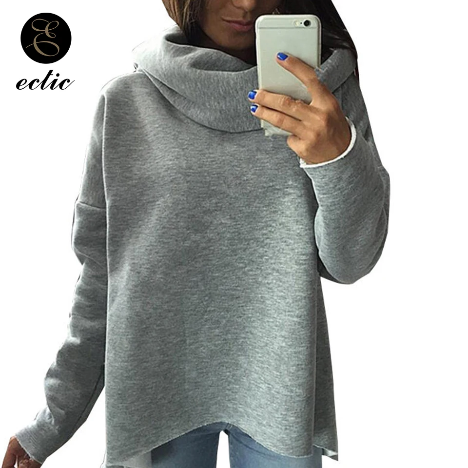 turtleneck hoodie women's