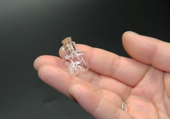 

Clear Star Shape Mini Wish Craft Message Glass Wish Bottles Jars Vial with Cork Cute Lovely DIY Wedding Decoration Gift 300pcs