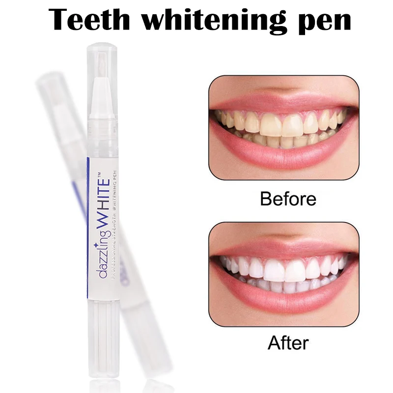 Teeth Whitening Pen Rotary Peroxide Gel Cleaning Bleaching Kit Teeth