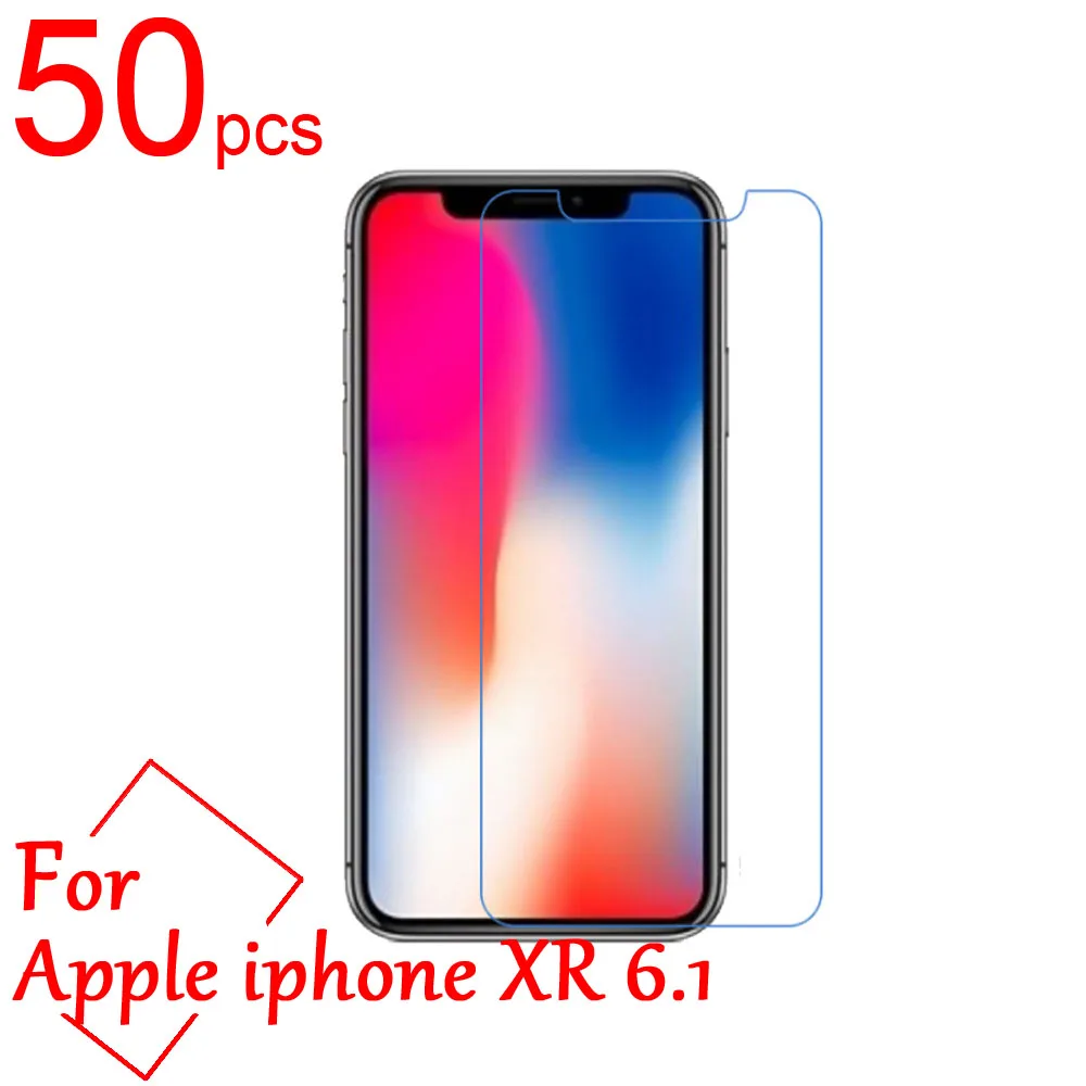 

50pcs Ultra Clear/Matte/Nano anti-Explosion LCD Screen Protector Cover For iphone XS XR XS Max 5.8 6.1 6.5 Protective Film+Cloth