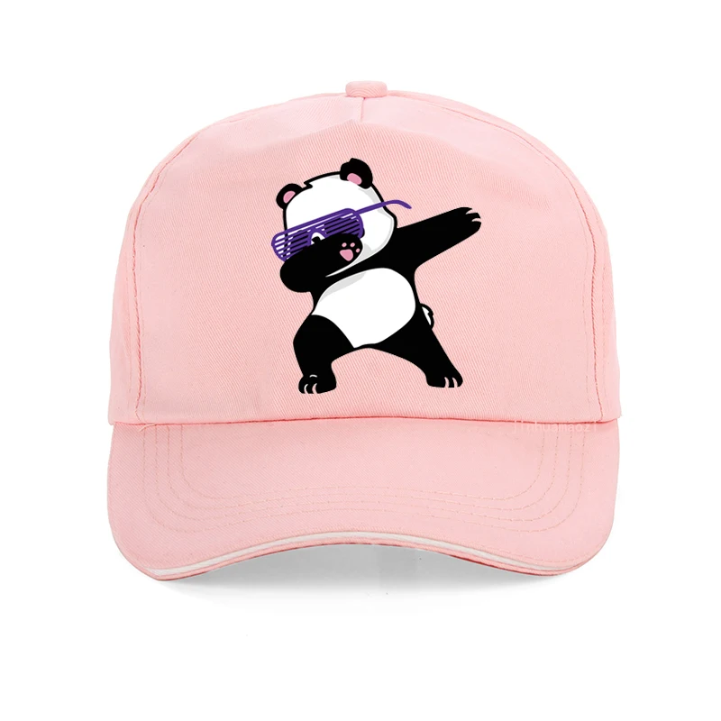 Новинка, бейсболка согнутая с изображением панды из мультфильма, шляпа для мужчин и женщин, хлопок, бейсболка для гольфа