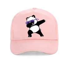 Новинка, бейсболка согнутая с изображением панды из мультфильма, шляпа для мужчин и женщин, хлопок, бейсболка для гольфа