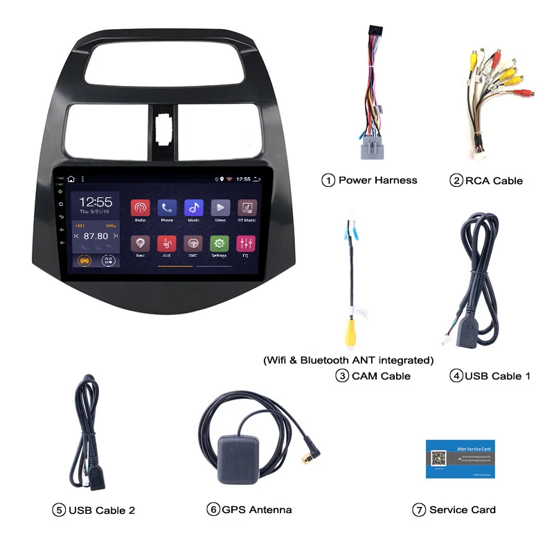 Best 2G RAM 32G ROM android 8.1 Car DVD GPS Navigation Player Stereo For CHEVROLET 2010 2011 2012 -2014 Spark Beat 5