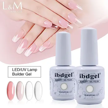 

6 Pcs ibdgel Organic Nail Builder Gel UV Led Nail Art Salon Strong UV Gel Builder Glue Manicure DIY 15 ml