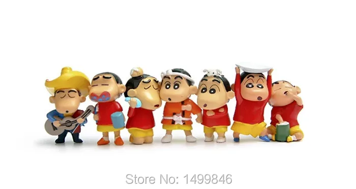 28 шт. Аниме Crayon Shinchan экшн игрушечные фигурки из ПВХ японский Crayon Shin-Chan фигурки модель игрушки для детей