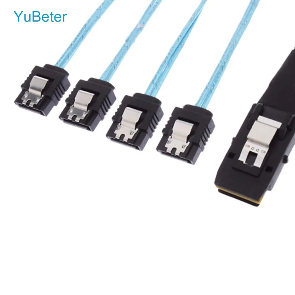 YuBeter 0 3 Meter Mini SAS Line 4i SFF 8724 кабель для передачи данных 36 Pin от 1 до 4 SAS/SATA сплиттер