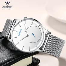 *#Best Price CADISEN Men's Ultra Thin Simple Design Quartz Watches Stainless Steel Milan Mesh Strap Business Wristwatch for Man 2029G-White *#Best Price CADISEN Men's Ultra Thin Simple Design Quartz Watches Stainless Steel Milan Mesh Strap Business Wristwatch for Man 2029G-White