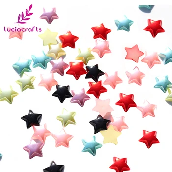 

Lucia crafts 10mm Multi colors option Five-pointed Star ABS Imitation Pearls 48pcs F0408