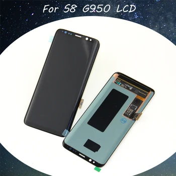 

SUPER AMOLED LCD for SAMSUNG GALAXY S8 Display G950 G950F Touch Screen Digitizer Replacement Black