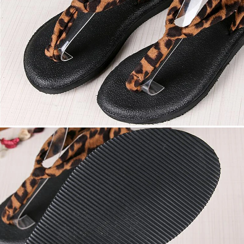 Puls Size 35-44 New 2019 Woman Flip Flops Beach Flats Sandals Leopard Summer Shoes Bohemia Gladiator Sandalias Chaussure Femme Puls Size 35-44 New 2019 Woman Flip Flops Beach Flats Sandals Leopard Summer Shoes Bohemia Gladiator Sandalias Chaussure Femme