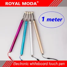 Сенсорная ручка с корпусом из алюминиевого сплава, профессиональная электронная ручка для доски со съемной головкой, многофункциональная обучающая фломастер