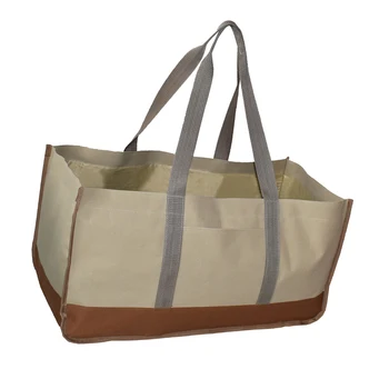 

Heavy Duty Fireplace Fire Wood Log Tote Firewood Carrier Holder Bag More Durable And load-bearing