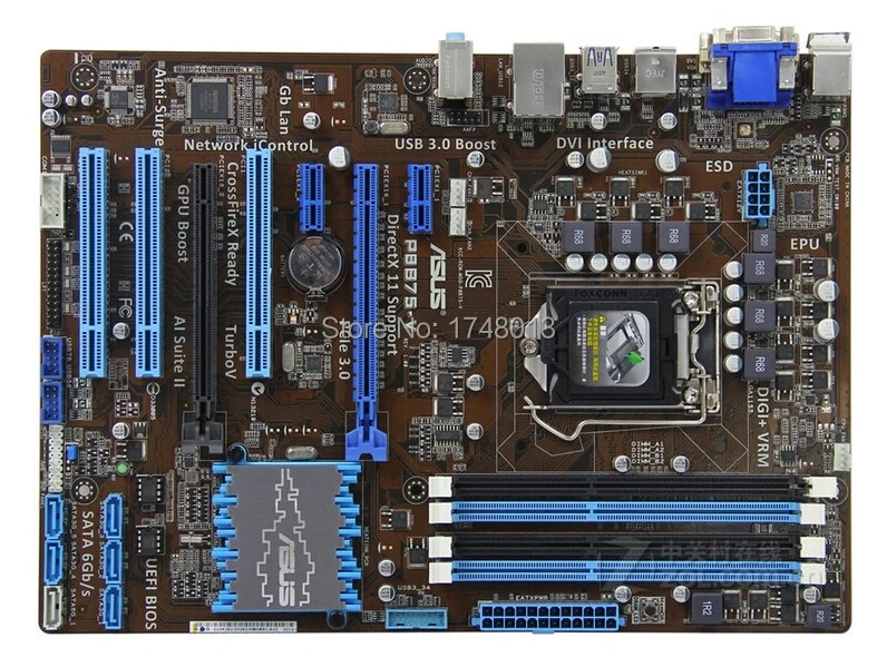 Оригинальная материнская плата для P8H61-M LE LGA 1155 DDR3 16GB для I3 I5 I7 32nm 16gb usb2.0 cpu h61 настольная материнская плата