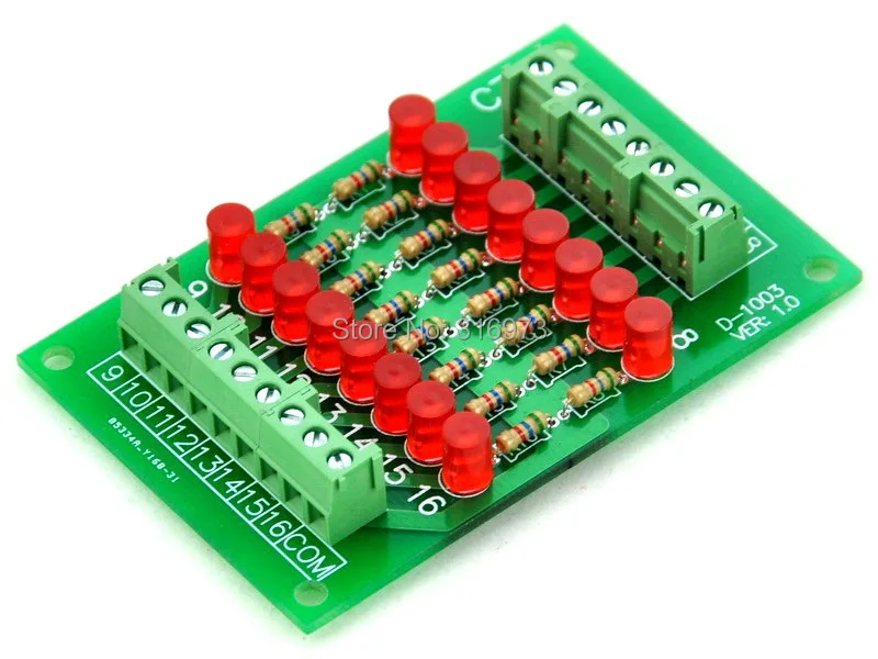 16 Channel общий анод LED индикатор Gate модуль, 12Vdc версии