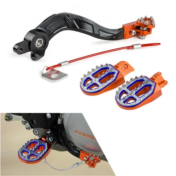 

Motorcycle Footrest Foot Pegs Rear Brake Pedal Lever For KTM 125 150 200 250 300 350 450 EXC SX XC SXF XCW EXCF 2011-2016