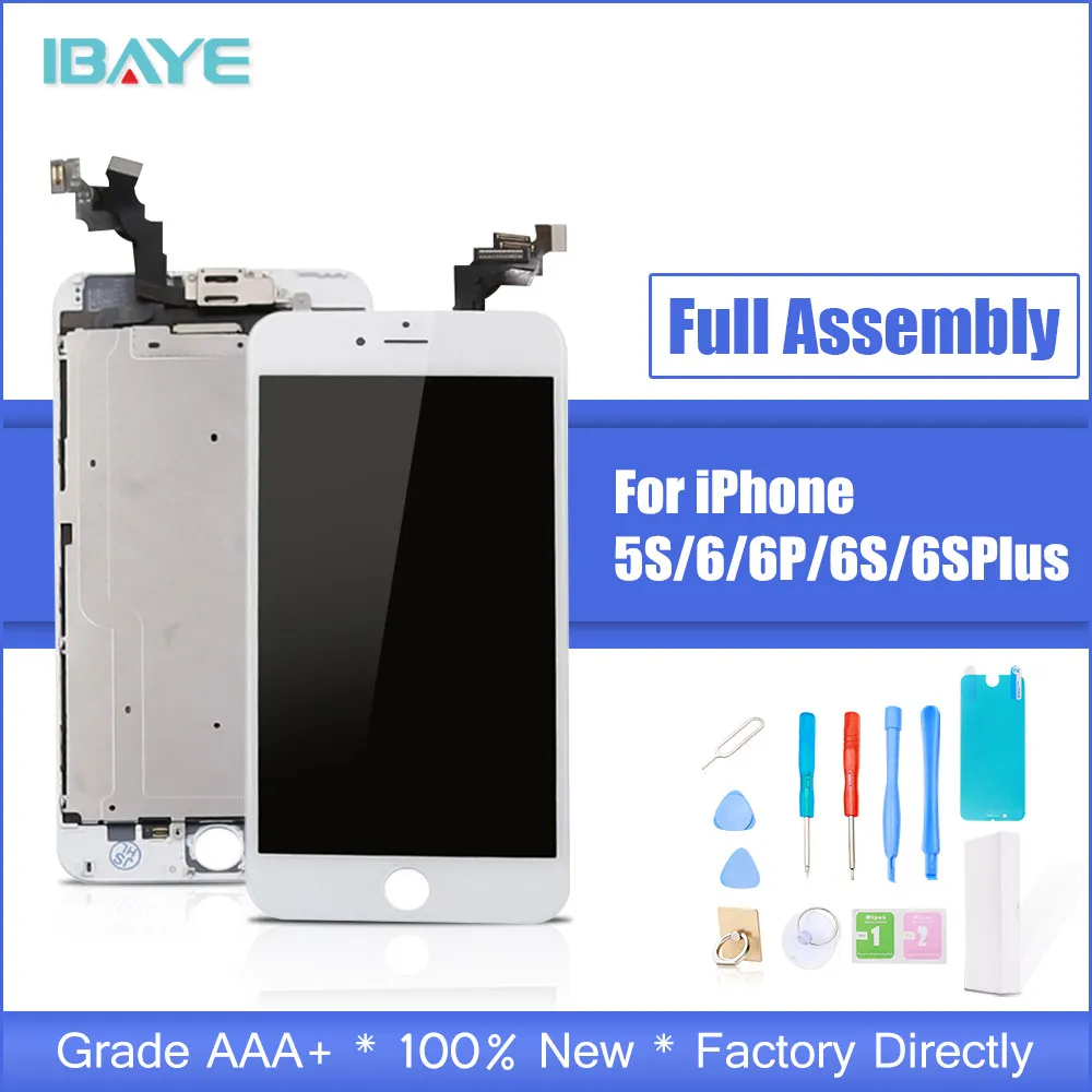 

AAA+++ For iPhone 6 6S Plus LCD Full Assembly Complete 100% With 3D Force Touch For iPhone 5S 6Plus Screen Replacement Display