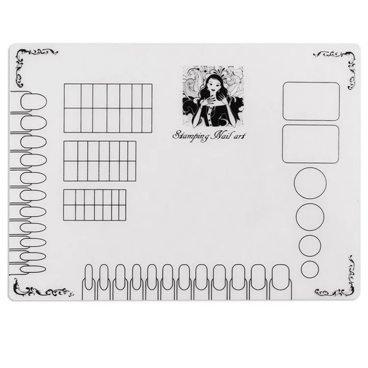 silicon nail stamp mat (15)