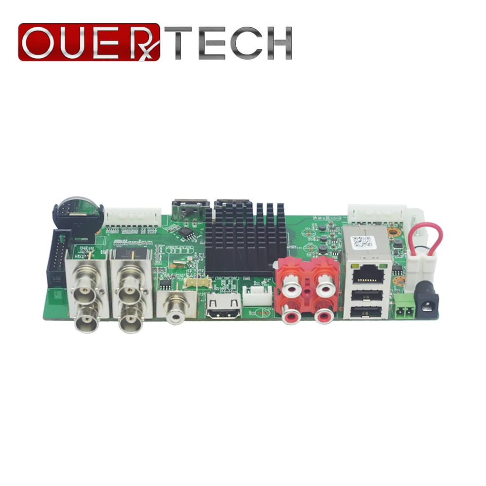  OUERTECH AHD CVI TVI IP CVBS 5 in1 4CH 5MP placa DVR 4CH de Audio RCA en 2 SATA HDD Puerto ONVIF de