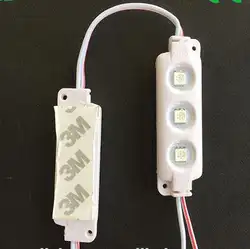 Высокое качество литья под давлением Водонепроницаемый 3LED 5050 smd модуль Чистый теплый белый декоративный свет лампы DC12V