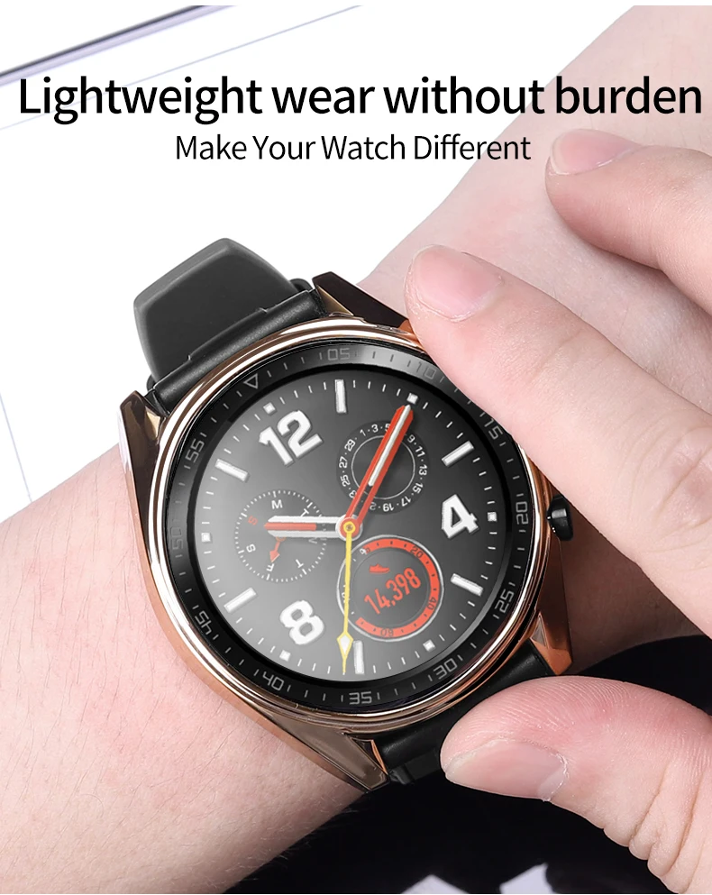 Чехол для часов для huawei Watch GT с покрытием [устойчивый к царапинам] защитный чехол-бампер