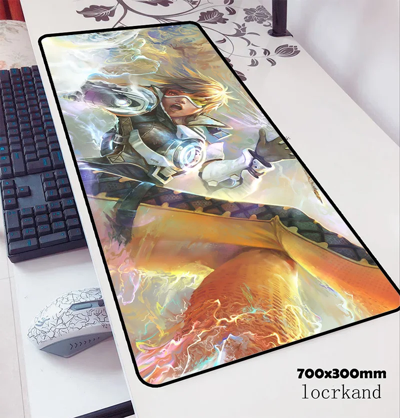  ow mouse pad 70x30cm gaming mousepad anime locrkand office notbook desk mat thick padmouse games pc