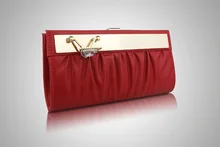 2016 Hot Edle Damen Kupplung Geldbörse Kette Handtaschen Frauen Abendtasche Lila Braut Hochzeit Clutch SMYCYX-A0081