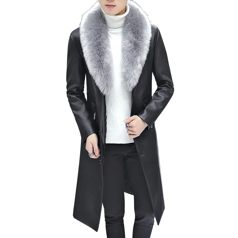 US $75.65 15% OFF|2018 neue Winter Blazer Pelzkragen Langen Abschnitt Männer pelzmantel herren Business Casual Leder Jacke Fleece Warme Dicke US $75.65 15% OFF|2018 neue Winter Blazer Pelzkragen Langen Abschnitt Männer pelzmantel herren Business Casual Leder Jacke Fleece Warme Dicke