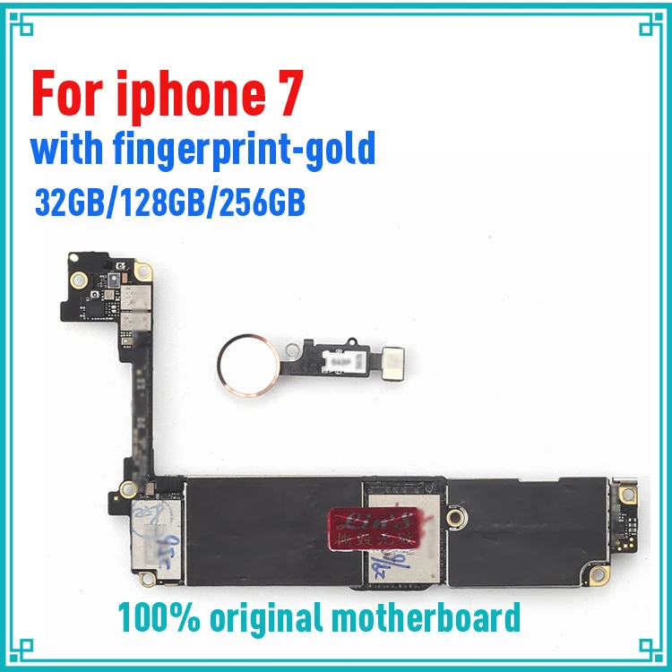 Материнская плата для iphone 7 4 дюйма 32 ГБ 128 256 с/без touch ID черные белые золотые МБ