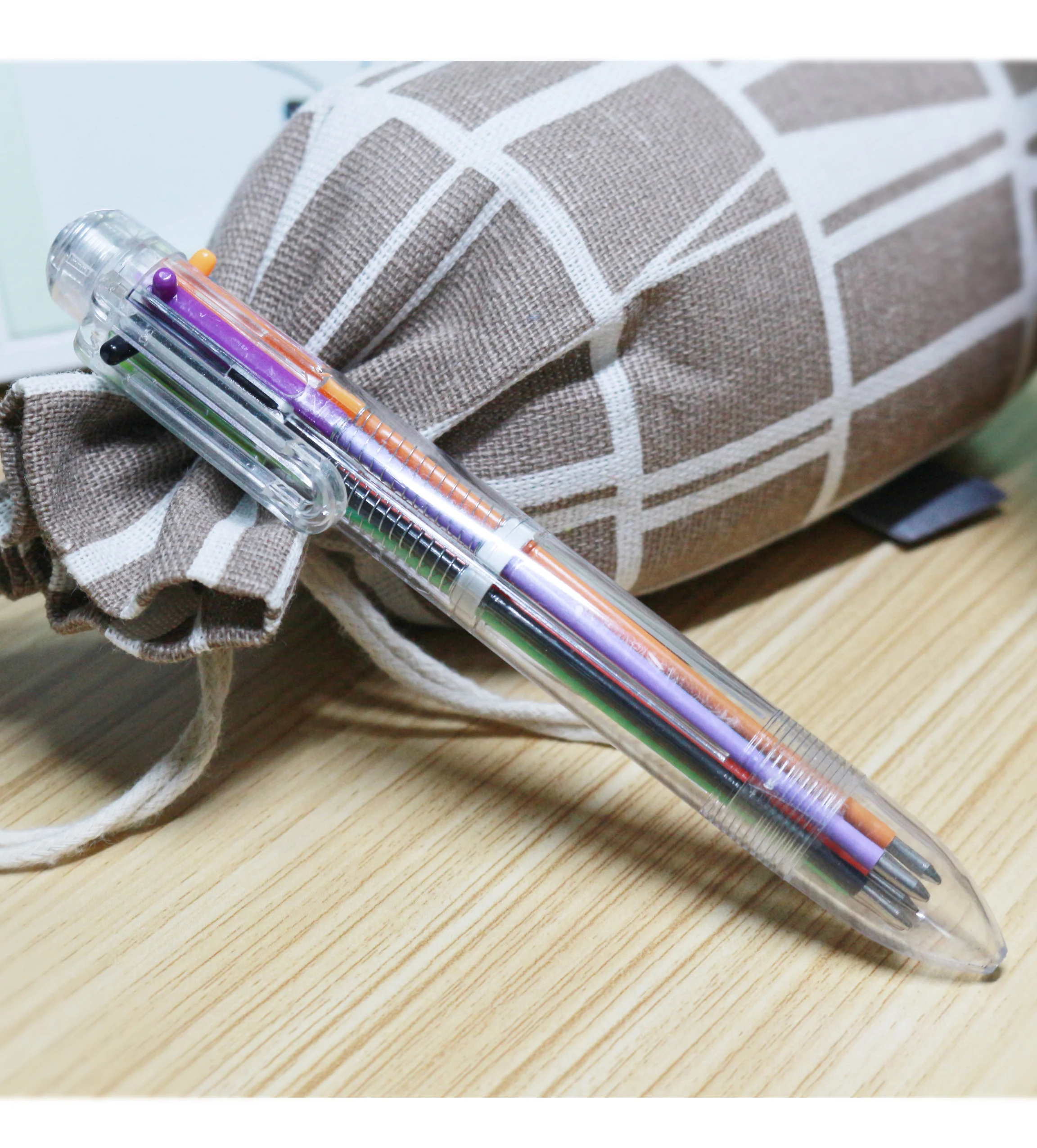 

6 Color in One Ballpoint Pen for Student Writing Painting Office Supplies