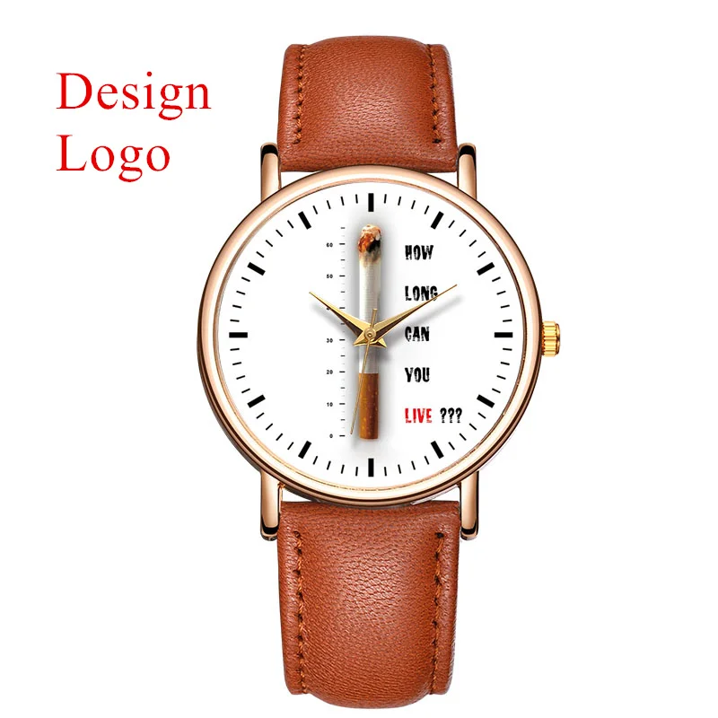 B 9177 MOQ 50pcs OEM Brand Logo Custom Watch Dial Design Your Own Watch