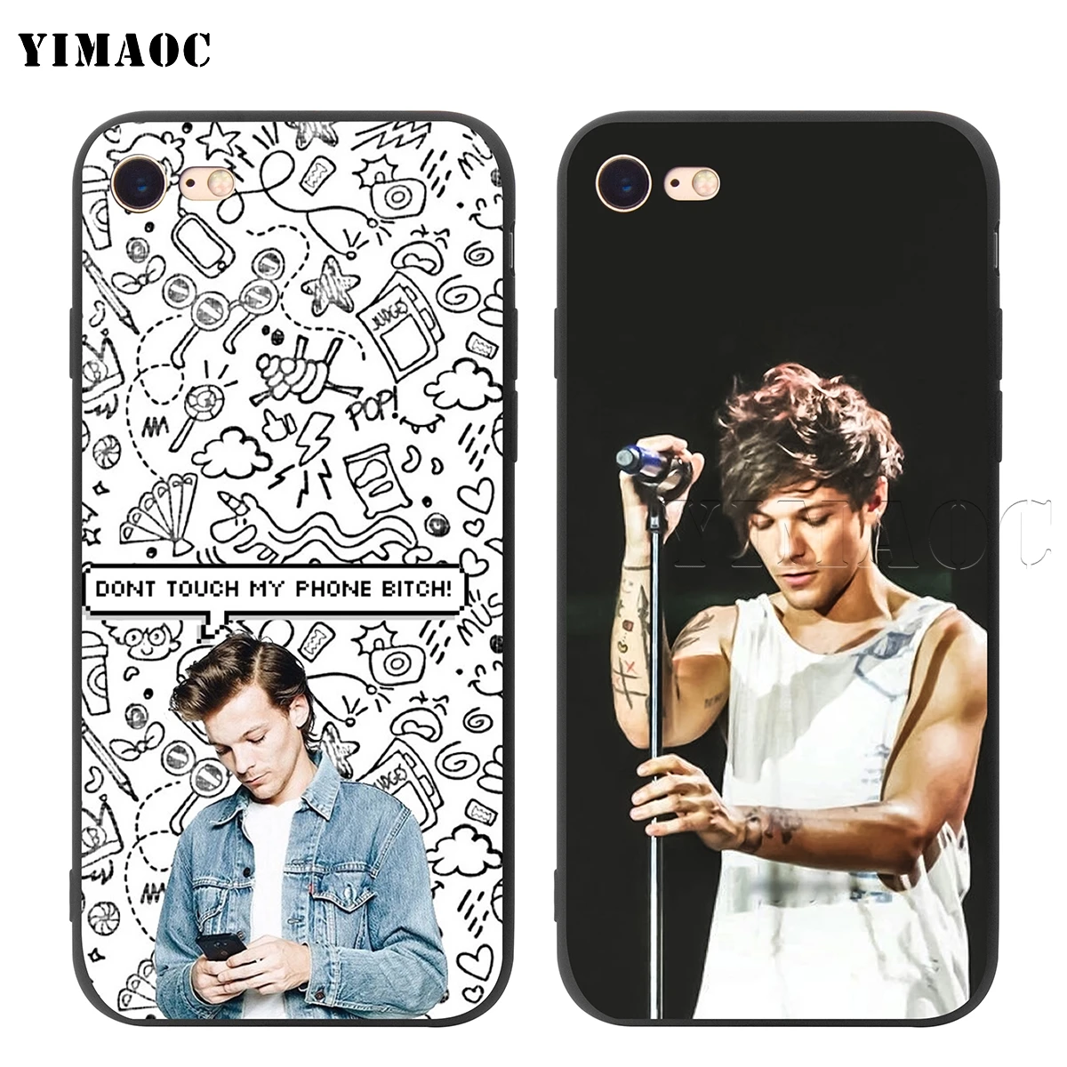YIMAOC Louis Tomlinson Silicone Soft Case for iPhone 5 5S SE 6 6S 7 8 Plus X