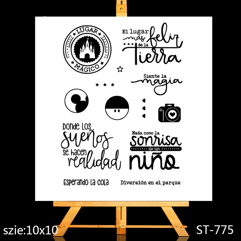 

ZhuoAng Little fun of life Clear Stamps/Card Making Holiday decorations For scrapbooking Transparent stamps