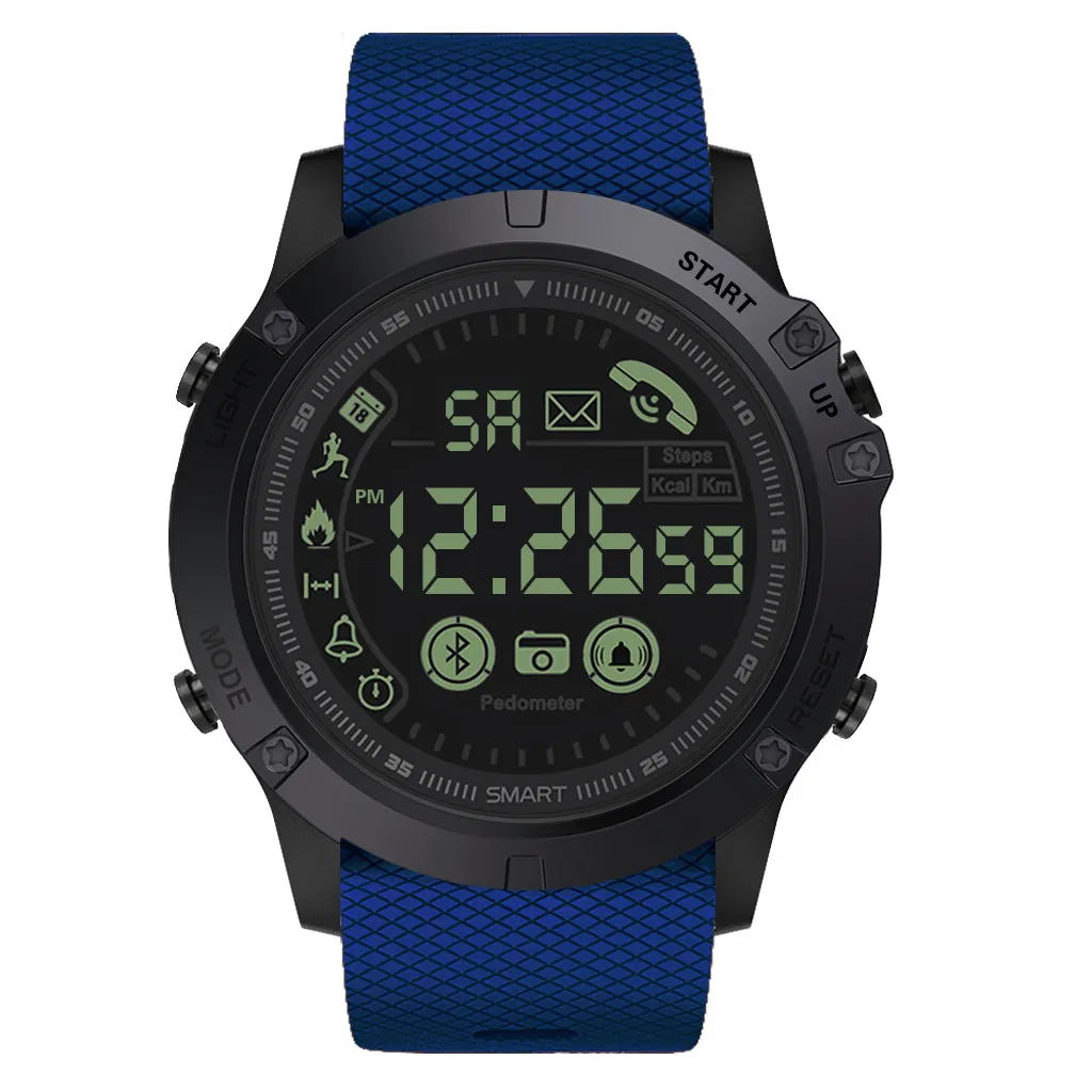 Флагманские прочные Смарт-часы, 33 месяца, спортивные часы с всепогодным контролем, цифровые электронные мужские часы inteligente - Цвет: BU