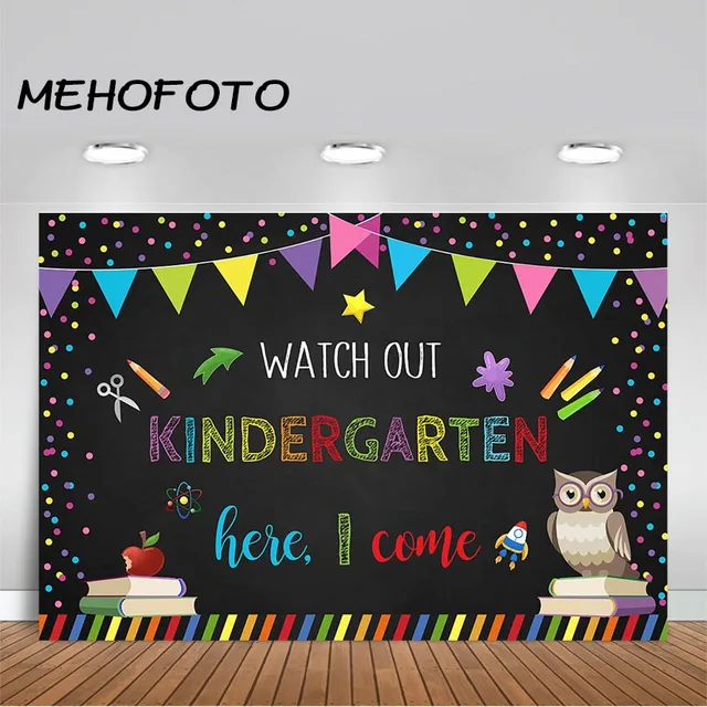 First Day Of School Chalkboard Party Photography Backdrop Kindergarten Preschool Back To School Backdrop For Photo Booth Banner Background Aliexpress