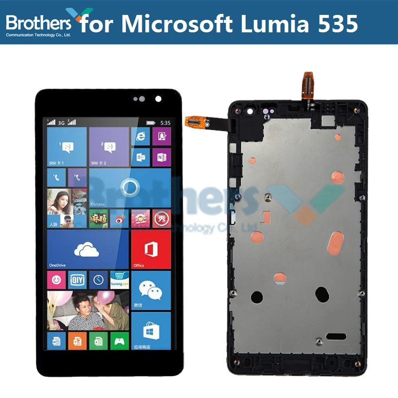 ЖК-экран для Microsoft Lumia 535 ЖК-дисплей N535 2C/2S версия в сборе с рамкой сенсорный экран