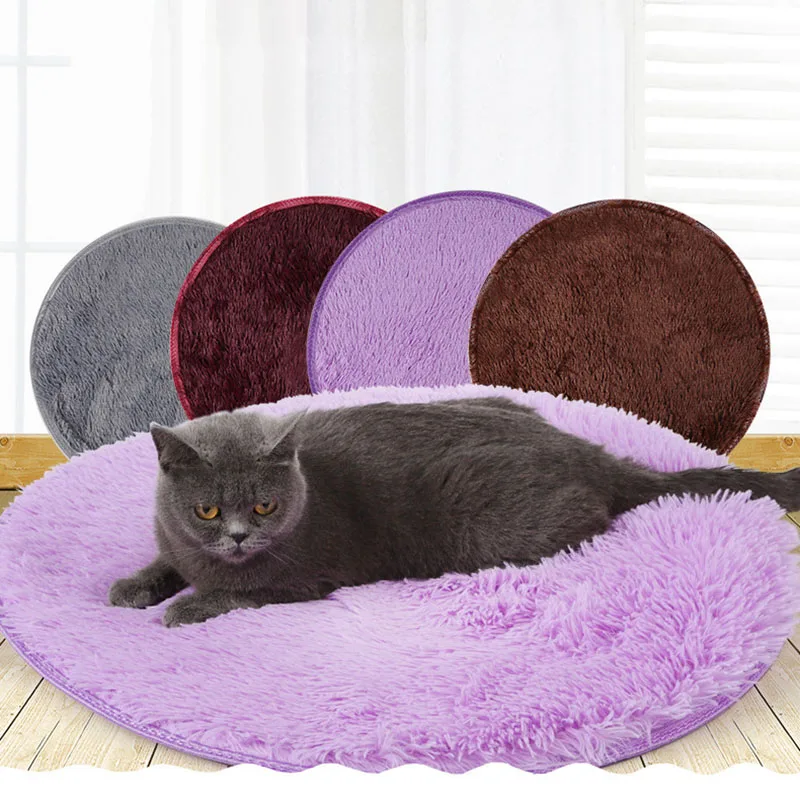 

Ultra Soft Plush Pet Dog Cat Bed Mat Comfortalbe Puppy Dog Crate Kennel Pad Machine Washable Pet Heating Pad Doormat 60cm 80cm