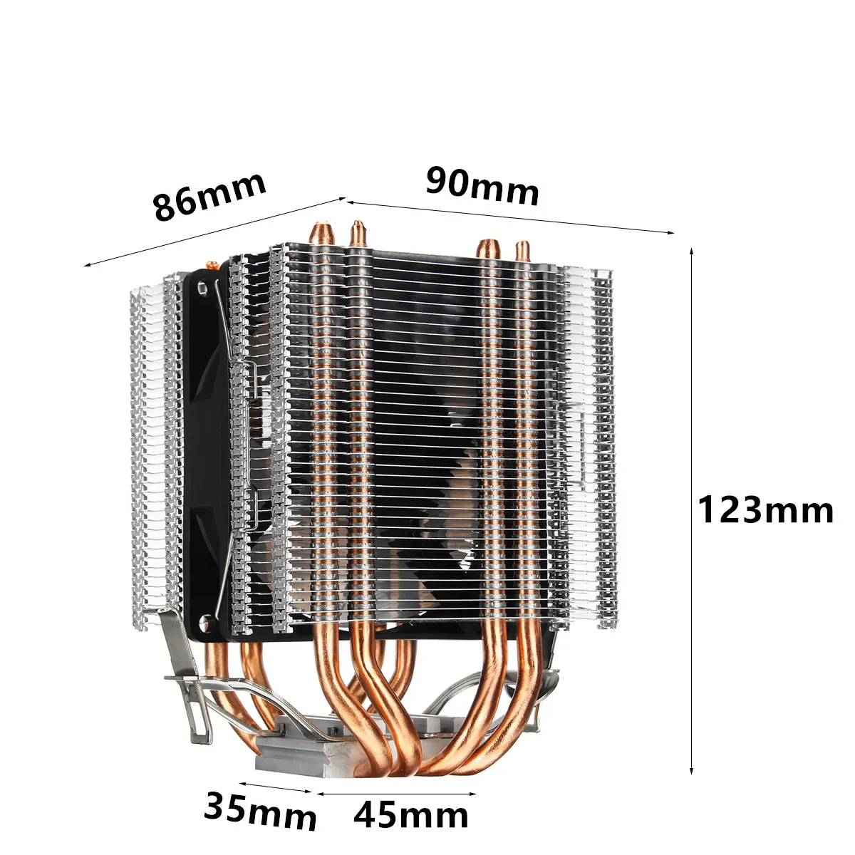 3Pin/4Pin RGB светодиодный Процессор кулер 4-Heatpipe двойная башня 9 см вентилятор охлаждения радиатора для LGA 1150/1151/1155/1156/775/1366 AMD