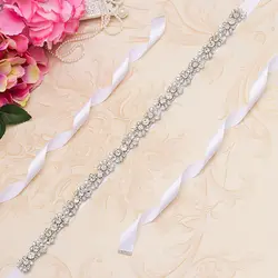MissRDress Стразы пояс невесты серебро кристаллы для свадебного платья ремень со стразами свадебные створки для свадебных Bridemaid платье JK975