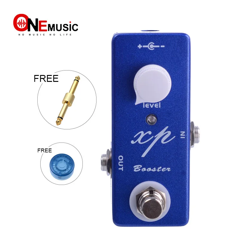 

Mini Guitar Effect XP Booster Clean Boost with a Discrete FET Design Low Impedance Output Blue +Free Connector