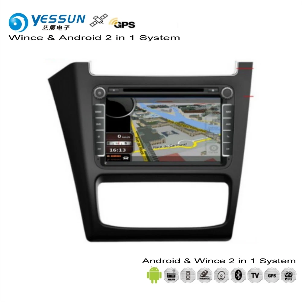 YESSUN для Volkswagen VW FOX~-Автомобильный Android мультимедийный радио CD dvd-плеер gps Navi Карта Навигация Аудио Видео Стерео