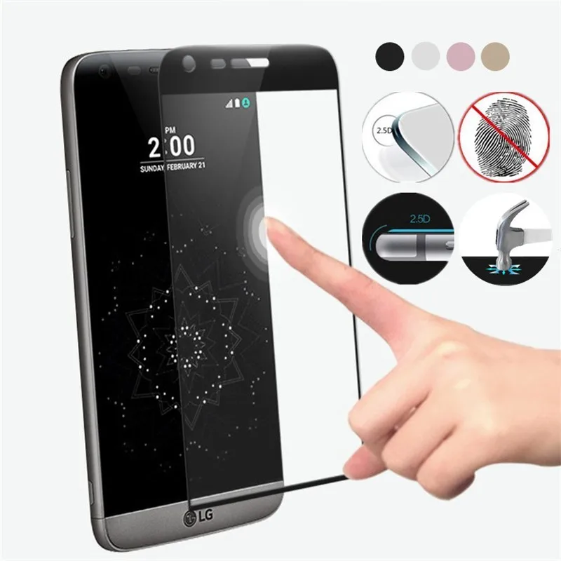 For LG G5 / G5 SE Tempered Glass Screen Protector Full Coverage 9H Anti