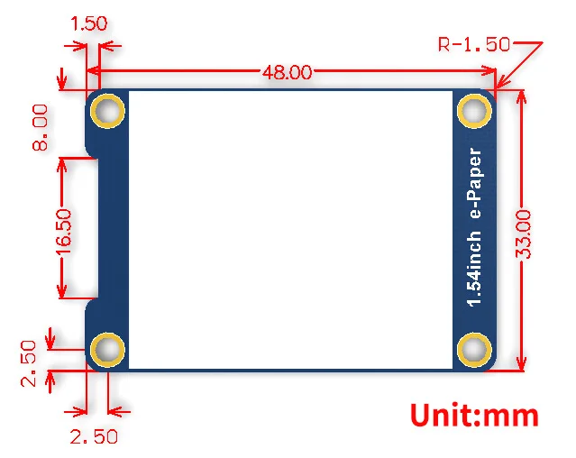 Модуль электронной бумаги дисплея E-Ink 1,54x200, 200 дюймов