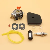 פריימר bulb מסנן פריימר Bulb ספארק האוויר קרבורטור Plug סט Fit STIHL FS90 FS100 FS110 FS87 FS90R FS100 FS87R FS90K מחרוזת גוזם (4)
