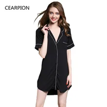 CEARPION/Летняя сексуальная одежда для сна для женщин, одежда для сна из модала, мягкая Домашняя одежда, повседневное интимное нижнее белье, сексуальное платье для сна в стиле мальчика