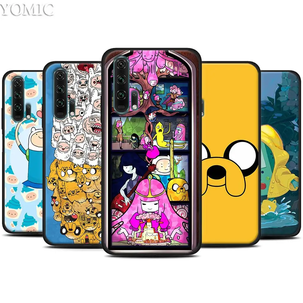 

Adventure Time Comic Anime Black Silicone Case for Huawei Honor 20 Pro 10 20 Lite 20i V20 8X 8C 8A 8S Play Enjoy 9e 9s Case