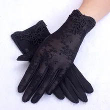 Женские летние водонепроницаемые перчатки для вождения, кружевные перчатки, брендовые новые и высококачественные кружевные женские перчатки, варежки guantes de encaje
