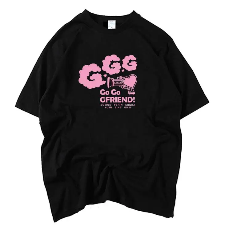 Kpop gfriend концерт go всех задействованных имена печати Круглая горловина футболка