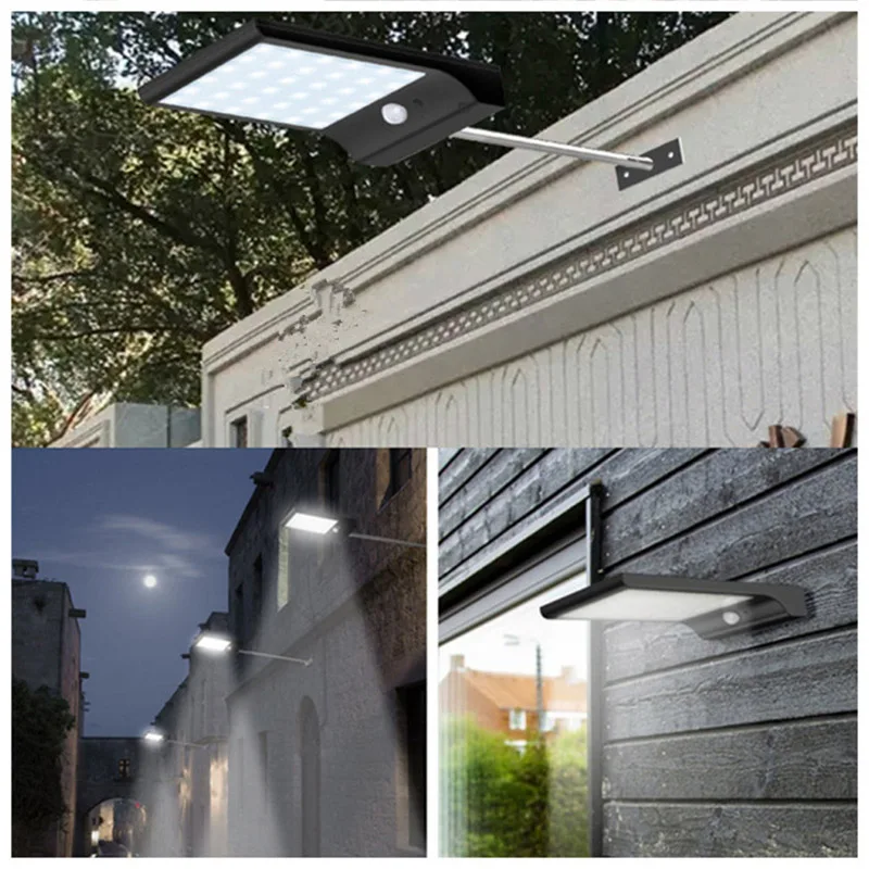 

36/48 LED Solar Powered Motion Sensor Security Lamp Waterproof IP65 Outdoor Garden Light CLH@8